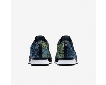Nike zapatillas para hombre flyknit racer azul resplandor/amarillo strike/negro 526628-012