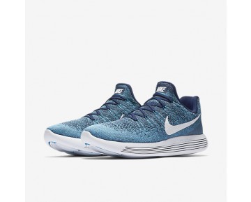 Nike zapatillas para hombre lunarepic low flyknit 2 azul binario/azul cloro/niebla océano/blanco 863779-061