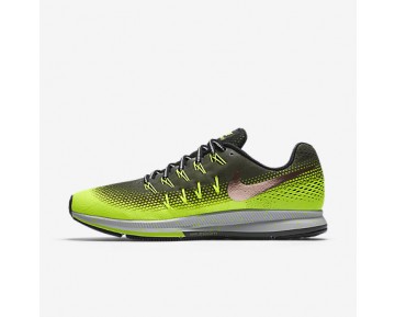 Nike zapatillas para hombre air zoom pegasus 33 caqui militar/voltio/negro/bronce rojo metálico 849564-344