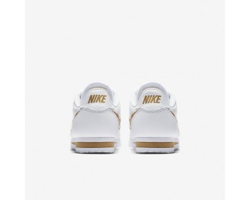 Nike zapatillas para mujer classic cortez leather blanco/oro metalizado 807471-1008