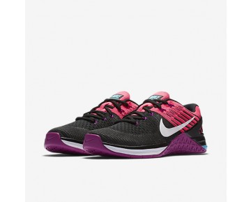 Nike zapatillas para mujer metcon dsx flyknit negro/rosa carrera/hipervioleta/blanco 849809-1046