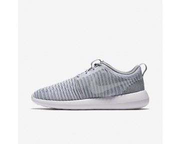 Nike zapatillas para hombre roshe two flyknit gris lobo/verde estadio/blanco 844833-104