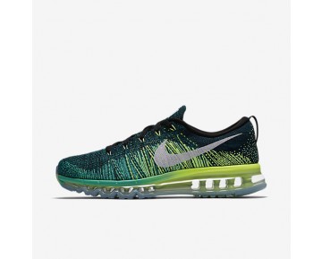 Nike zapatillas para hombre flyknit air max negro/jade transparente/voltio/blanco 620469-659