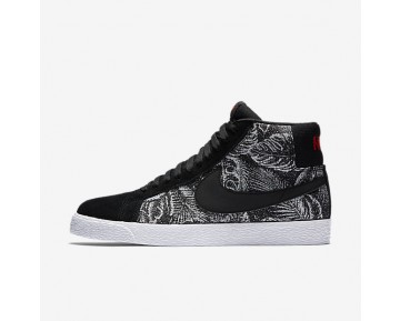 Nike zapatillas para hombre sb blazer mid negro/blanco/naranja máximo/negro 864349-827