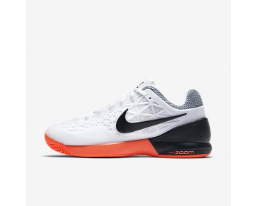 Nike zapatillas para mujer court zoom cage 2 blanco/hipernaranja/negro 844962-1122