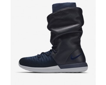 Nike zapatillas para mujer roshe two flyknit azul marino universitario/azul escuadrón/gris lobo/azul marino universitario 861708-1315