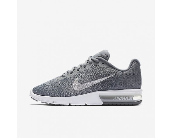 Nike zapatillas para mujer air max sequent 2 gris azulado/gris oscuro/gris lobo/plata metalizado 852465-1041