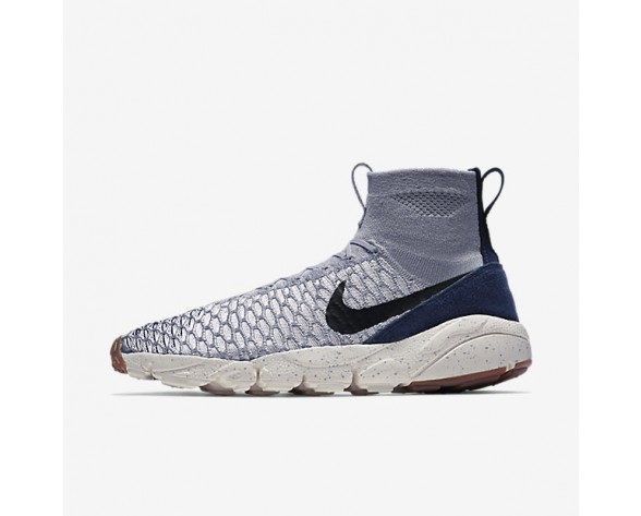 Nike zapatillas para hombre air footscape magista flyknit gris lobo/vela/obsidiana oscuro/negro 816560-163
