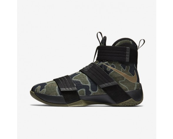 Nike zapatillas para hombre zoom lebron soldier 10 negro/oliva medio/bambú 844378-377