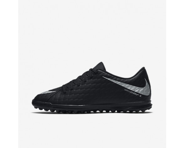 Nike zapatillas para hombre hypervenomx phade 3 tf negro/negro/carmesí total/plata metalizado 852545-570