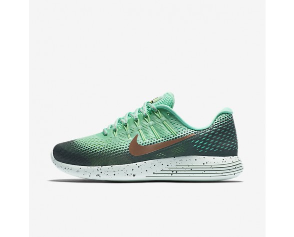Nike zapatillas para mujer lunarglide 8 verde resplandor/hasta/verde fantasma/bronce rojo metálico 849569-1281