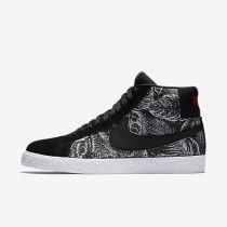 Nike zapatillas para hombre sb blazer mid negro/blanco/naranja máximo/negro 864349-827
