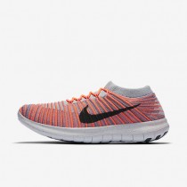 Nike zapatillas para mujer free rn motion flyknit mango brillante/morado hierro/gris lobo/negro 834585-1104