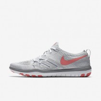Nike zapatillas para mujer free tr blanco/gris lobo/plata metalizado/melón brillante 844817-1293