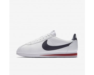 Nike zapatillas para hombre classic cortez leather blanco/rojo gimnasio/azul marino medianoche 749571-098