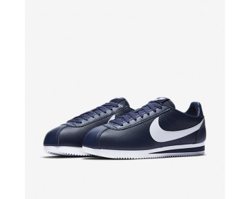 Nike zapatillas para hombre classic cortez leather azul marino medianoche/blanco 749571-099