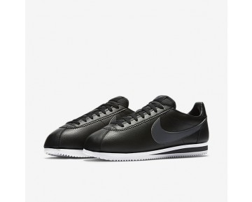 Nike zapatillas para hombre classic cortez leather negro/blanco/gris oscuro 749571-100