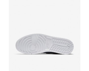 Nike zapatillas para hombre air jordan 1 mid azul marino militar/blanco/lima eléctrico 554724-160