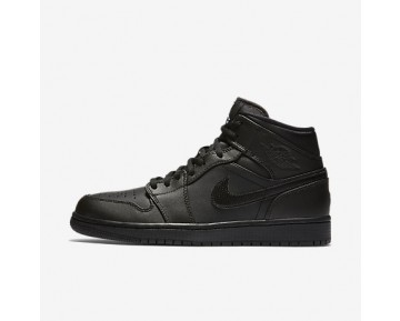 Nike zapatillas para hombre air jordan 1 mid negro/blanco 554724-161
