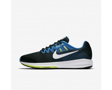 Nike zapatillas para hombre air zoom structure 20 negro/azul foto/verde fantasma/blanco 849576-336