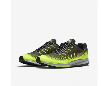 Nike zapatillas para hombre air zoom pegasus 33 caqui militar/voltio/negro/bronce rojo metálico 849564-344
