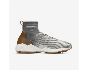 Nike zapatillas para hombre zoom mercurial flyknit gris oscuro/carbón claro/marrón medio goma/gris pálido 844626-751