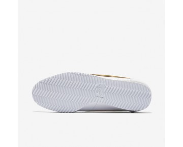 Nike zapatillas para mujer classic cortez leather blanco/oro metalizado 807471-1008