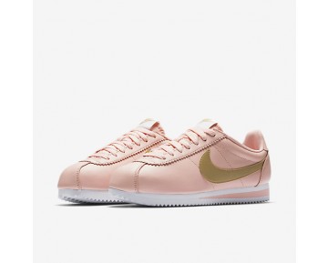 Nike zapatillas para mujer classic cortez leather naranja ártico/blanco/oro metalizado 807471-1009