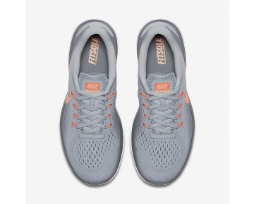 Nike zapatillas para mujer flex rn gris lobo/gris azulado/mango brillante/resplandor crepuscular 898476-1173