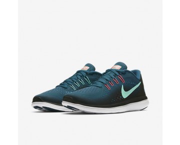 Nike zapatillas para mujer flex rn azul legión/negro/ponche cálido/verde resplandor 898476-1174