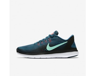 Nike zapatillas para mujer flex rn azul legión/negro/ponche cálido/verde resplandor 898476-1174