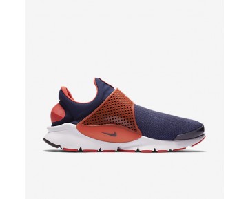 Nike zapatillas unisex sock dart azul marino medianoche/naranja máximo/blanco/azul marino medianoche 819686-1401
