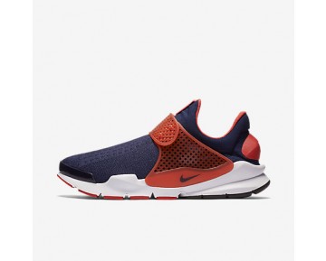 Nike zapatillas unisex sock dart azul marino medianoche/naranja máximo/blanco/azul marino medianoche 819686-1401