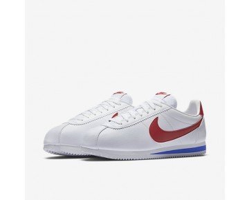 Nike zapatillas para hombre classic cortez leather blanco/royal universitario/rojo universitario 749571-097