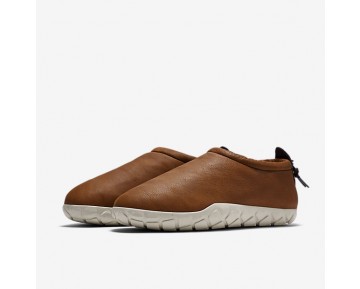 Nike zapatillas para hombre air moc bomber coñac/marrón terciopelo/hueso claro 862439-263