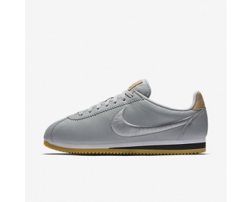 Nike zapatillas para hombre classic cortez leather premium gris lobo/blanco/marrón claro goma/gris lobo 861677-277