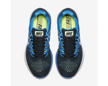 Nike zapatillas para hombre air zoom structure 20 negro/azul foto/verde fantasma/blanco 849574-367
