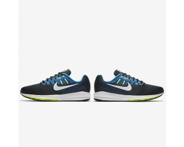 Nike zapatillas para hombre air zoom structure 20 negro/azul foto/verde fantasma/blanco 849574-367