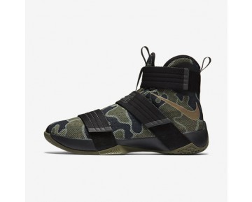 Nike zapatillas para hombre zoom lebron soldier 10 negro/oliva medio/bambú 844378-377