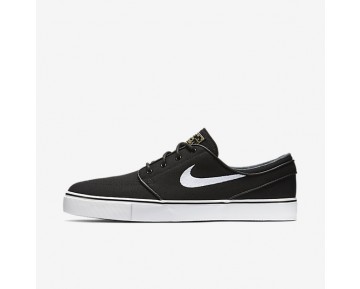 Nike zapatillas para hombre sb zoom stefan janoski negro/marrón claro goma/estrella de oro metálico/blanco 615957-426