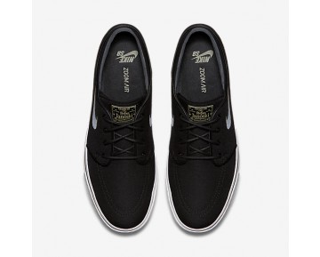 Nike zapatillas para hombre sb zoom stefan janoski negro/marrón claro goma/estrella de oro metálico/blanco 615957-426