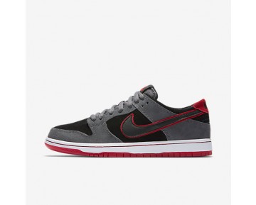 Nike zapatillas para hombre sb dunk low wair gris oscuro/rojo universitario/blanco/negro 895969-437
