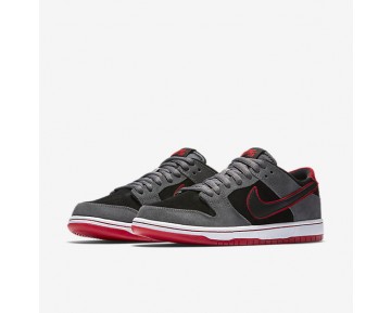 Nike zapatillas para hombre sb dunk low wair gris oscuro/rojo universitario/blanco/negro 895969-437