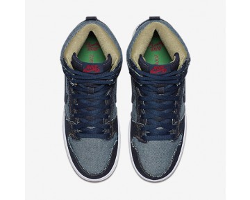 Nike zapatillas para hombre sb dunk high azul marino medianoche/blanco/rojo intenso/azul marino medianoche 881758-440