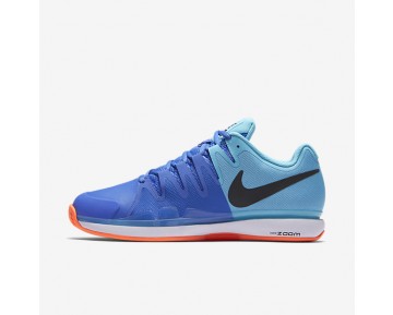 Nike zapatillas para hombre court zoom vapor 9.5 azul polarizado/azul medio/hipernaranja/negro 631457-455