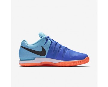 Nike zapatillas para hombre court zoom vapor 9.5 azul polarizado/azul medio/hipernaranja/negro 631457-455