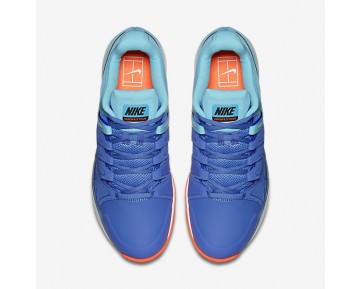 Nike zapatillas para hombre court zoom vapor 9.5 azul polarizado/azul medio/hipernaranja/negro 631457-455