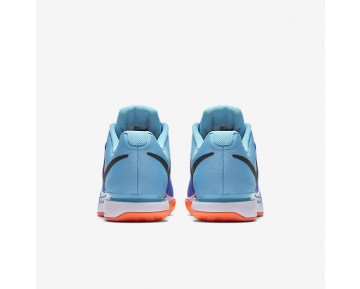Nike zapatillas para hombre court zoom vapor 9.5 azul polarizado/azul medio/hipernaranja/negro 631457-455