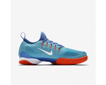 Nike zapatillas para hombre court air zoom ultra azul polarizado/azul medio/hipernaranja/blanco 881091-457