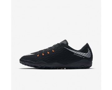 Nike zapatillas para hombre hypervenomx phelon 3 tf negro/negro/antracita/plata metalizado 852562-548